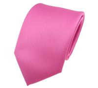 TigerTie Designer satin cravate en rosé pink unicolor 100% Polyester - Tie
