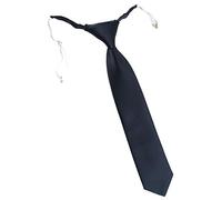TigerTie Designer Security Cravate de sécurité, en couleur unie, pré-nouée avec élastique, anthracite, Taille Unique