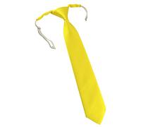 TigerTie Designer Security Cravate de sécurité, en couleur unie, pré-nouée avec élastique, jaune, Taille Unique