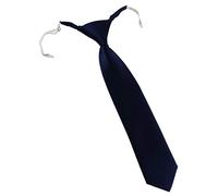 TigerTie Designer Security Cravate de sécurité, en couleur unie, pré-nouée avec élastique, Marine, Taille Unique