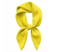 TigerTie Écharpe en mousseline pour femme - Unicolore - Taille du foulard 60 x 60 cm - 100% coton, jaune, Größe: ca. Länge 60 cm, Breite 60 cm