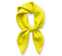 TigerTie Foulard pour femme en couleur unie - Dimensions du foulard 60 x 60 cm - 100% coton, Jaune citron, Taille unique