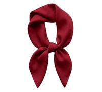 TigerTie Foulard uni pour femme - Taille du tissu 60 x 60 cm - 100 % coton, bordeaux, Größe: ca. Länge 60 cm, Breite 60 cm