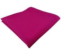 TigerTie Mouchoir de designer uni - Taille : 30 x 30 cm, magenta, Einstecktuchgröße: ca. Länge 30 cm, Breite 30 cm