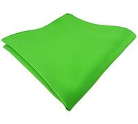 TigerTie Mouchoir de designer uni - Taille : 30 x 30 cm, vert, vert poison, vert clair, Einstecktuchgröße: ca. Länge 30 cm, Breite 30 cm