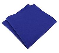 TigerTie Mouchoir de poche 100 % coton uni uni 26 x 26 cm - Bleu - Taille Unique