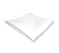 TigerTie pochette blanc blanc unicolor - tissu Polyester tissu Pochette tissu - taille 30 x 30 cm