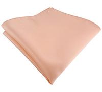 TigerTie Pochette en satin unie - En polyester - Dimensions : 26 x 26 cm, saumon, Einstecktuchgröße: ca. Länge 26 cm, Breite 26 cm
