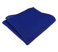 TigerTie Pochette en tissu uni uni - 100 % lin - Dimensions du mouchoir : 26 x 26 cm, bleu roi, Taille Unique