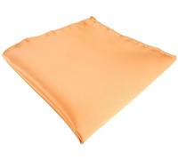 TigerTie Pochette enroulée à la main unie - Dimensions : 25 x 25 cm, saumon, Einstecktuchgröße: ca. Länge 25 cm, Breite 25 cm