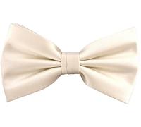 TigerTie satin N ud papillon en crème unicolor + boîte, N ud papillon 30 cm bis 50 cm réglable