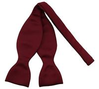 TigerTie soi-même nouer - N ud papillon aus 100% Polyester, couleur Bordeaux - qualité en satin + boîte avec instructions