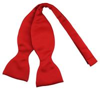 TigerTie soi-même nouer - N ud papillon aus 100% Polyester, couleur rouge - qualité en satin + boîte avec instructions