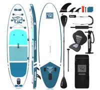 TIGERXBANG Planche à pagaie Defender-Pro, 322,2 x 81,3 x 15,2 cm, gonflable, bleu