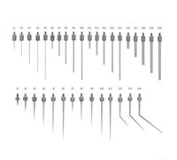 Tiges à pointe pour indicateurs à cadran, indicateurs de test numériques et jauges de profondeur avec pointes de rayon R0,15 mm, R0,2 mm, R0,3 mm et R0,4 mm (P1P2P3P4P5)