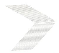 Tiges à souder en argent pour la fabrication et la réparation de bijoux - 20 fils de soudure en alliage de cuivre argenté doré, 0,5 mm de diamètre, 50 cm de long, point de fusion bas