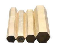 Tiges/barres hexagonales en laiton S5~45 mm H59 Colonne hexagonale solide en laiton(6x100mm 1pc)
