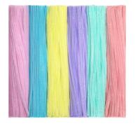 Tiges chenille | Fournitures d'artisanat en peluche - Tiges chenilles en peluche, cure-pipes colorés pour enfants