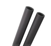 Tiges creuses rondes en Fiber de carbone pultrudées de 500mm, Tube en Fiber de carbone 3K sergé mat, accessoires d'avion télécommandés(21x19x500mm)