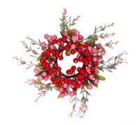 Tiges de baies artificielles rouges et roses pour décorations de Saint-Valentin et d'hiver, fabriquées avec de la mousse et du fil de fer, adaptées pour arbre, couronne, guirlande et décoration