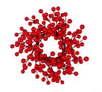 Tiges de baies artificielles rouges et roses pour décorations de Saint-Valentin et d'hiver, fabriquées avec de la mousse et du fil de fer, adaptées pour arbre, couronne, guirlande et décoration