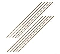Tiges de brasage en laiton 3 mm x 25 cm pour soudure au gaz oxyacétylène, alliage de cuivre, acier au carbone et acier allié, plage de 890 à 905 °C avec