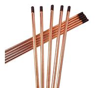 Tiges de brasure Électrode de soudage - 20 pièces nouvelles tiges de gougeage à l'arc en carbone pistolet de gougeage à gaz CC rond en cuivre électrode en graphite tige de carbone fournitures de soudu