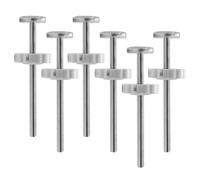 Tiges de Broche pour Barrière à Animaux 6 Pièces Tige Pour Barrière De | Pièces de Charnière pour Portillon pour Intérieur Terrasse Escalier Balcon
