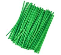 Tiges de Chenille, 100 pièces, bricolage, fil d'enclume, tuyau artisanal, passe-temps créatif for enfants, bâtons en peluche Pour DIY Artisanat(Light greenA)