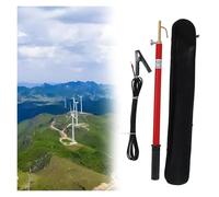 tiges de décharge isolantes Perche de décharge d'électricien, perche télescopique haute tension anti-choc électrique, isolée en résine époxy, facile à utiliser(B,220kV-9.8ft/3m)
