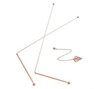 Tiges de divination professionnelles en alliage de cuivre pour la sorcière de l'eau et la détection des minéraux - Kit de démarrage sensible avec pendule bonus pour l'énergie spirituelle et les objets