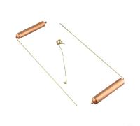 Tiges de divination professionnelles en cuivre pour localiser l'eau et les minéraux - Tiges de sorcière sensibles avec pendule bonus pour géobiologie 34 cm (A)