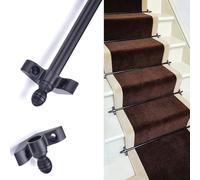 Tiges De Fixation Pour Tapis D'escalier En Métal,Lot De 1/3/5/9/11/13,Fixation Sécurisée,Accessoire De Rénovation Intérieure,Robuste Et Durable(3pcs,L44inch(111cm))
