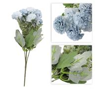 Tiges de fleurs d'hortensia artificielles en soie pour centres de table de mariage, fleurs artificielles réutilisables pour décorations de table et décorations de jardin (violet clair)