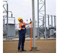 Tiges de mesure haute tension, tiges de mesure portables for pylônes de télécommunication, longueurs de 6, 8, 10, 12, 15 et 18 m(59.1ft(18m)-13 sections)