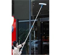 Tiges De Nettoyage De Vitres Extra Longues 12 15 18 20 Pieds Nettoyant pour Raclette en Verre Amovible avec Tige D’Extension épissée pour Intérieur Et Extérieur Outil De Nettoyage De Vitres