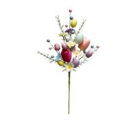 Tiges de Pâques en mousse, branches artificielles de printemps, pics à fleurs de 12 pouces avec œufs en mousse, remplissage de vase décoratif, accessoire d'artisanat de vacances avec charme, tige de P