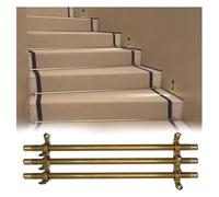 Tiges de pression élégantes for tapis d'escalier en laiton doré - Ensemble de 15 for des tapis de passage sécurisés(Brass-5pcs,91cm(36in))