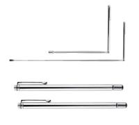 Tiges de radiesthésie en cuivre avec kit de divination pendule pour équipement de chasse au trésor et recherche d'eau, tiges de détection réglables en cuivre (doré)