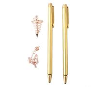 Tiges de radiesthésie en cuivre pur à 99,9 % avec pendule pour outils de chasse au trésor, tige de détection de métal rétractable en forme de L pour détection de source d'eau et de veines minérales