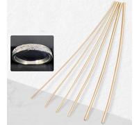 Tiges de soudure argentées, fil à souder doré de 50 cm, 0,5 à 1,5 mm de diamètre, alliage argent-cuivre, point de fusion bas pour la fabrication et la réparation de bijoux