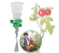 Tiges de tomates en spirale Entièrement galvanisées Tige de plantation, 180 cm de long, 10 pièces