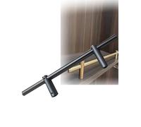 Tiges décoratives en alliage d'aluminium de Type colonne verticale interne, garde-corps de meubles for armoire à vin, bibliothèque, étagère en bois(Grey,L 150cm/59.1")