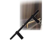 Tiges décoratives en alliage d'aluminium de Type colonne verticale interne, garde-corps de meubles for armoire à vin, bibliothèque, étagère en bois(Black,L 150cm/59.1")