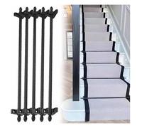 Tiges d'escalier for tapis - 4 à 16 pièces, support de tapis réglable en laiton for des escaliers sûrs(14 Pcs,L28in/71cm)