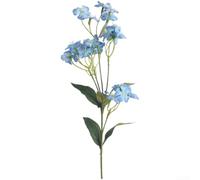 Tiges d'œillets artificielles, petites fleurs d'hortensia en soie, fleurs douces William pour mariage, maison, vase, salon, décoration de table de jardin (bleu)