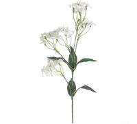 Tiges d'œillets artificielles, petites fleurs d'hortensia en soie, fleurs douces William pour mariage, maison, vase, salon, jardin, décoration de table (blanc)