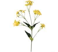 Tiges d'œillets artificielles, petites fleurs d'hortensia en soie, fleurs douces William pour mariage, maison, vase, salon, jardin, décoration de table (jaune)