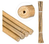 Tiges en Bambou 105 cm, Lot de 25, en Bambou Naturel, tuteur pour Plantes ou décoration, bâtons pour bricoler, Naturel