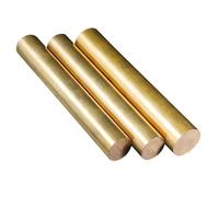 Tiges en laiton, longueur 100 mm, métal massif, rondes, diamètre 20-50 mm, for tour à broches, for modèle réduit d'avion, hélicoptère, bricolage(20mm*100mm)
